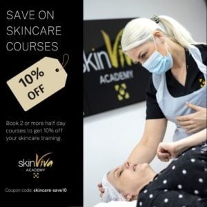 Save 10% on skincare courses